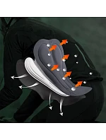 Rockbros YDCK012-1 dlhé fleecové cyklistické nohavice so šľapkami Veľkosť XXL - čierne