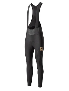 Rockbros YDCK012-1 dlhé fleecové cyklistické nohavice so šľapkami Veľkosť XXL - čierne