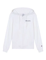 Dámska mikina Champion s kapucňou na zips biela 118406 WW001