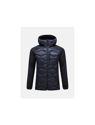 Bunda Peak Performance M Helium Down Hybrid Hood, čierna