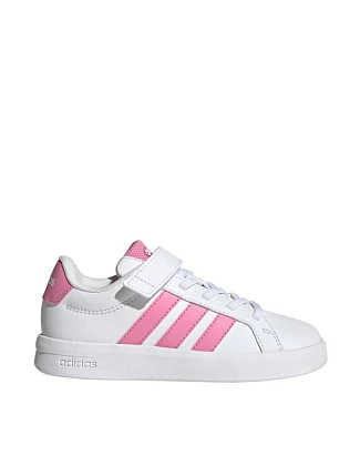 Detská obuv adidas Grand Court 3.0 white and pink JP9371