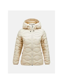 Dámska péřová bunda PEAK PERFORMANCE Helium Down Hood Jacket Women, béžová