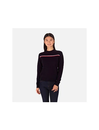 ROSSIGNOL Sveter W Audrine Knit navy blue ROSSIGNOL Sveter W Audrine Knit navy blue