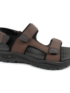 Pánske sandále Skechers Arch Fit na suchý zips na leto