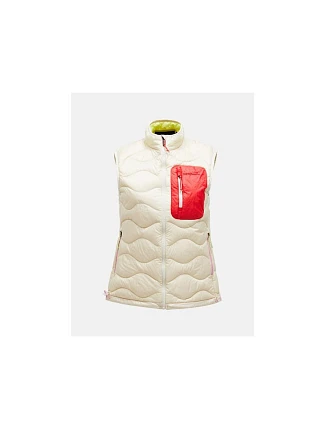 Dámska péřová vesta PEAK PERFORMANCE W Helium Utility Down Vest, béžová Dámska péřová vesta PEAK PERFORMANCE W Helium Utility Down Vest, béžová