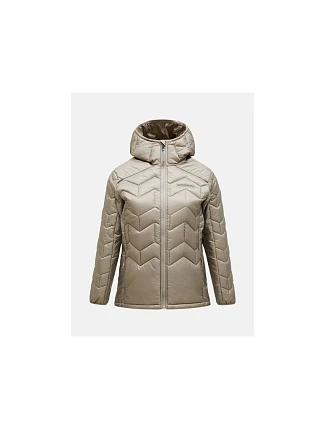 Bunda PEAK PERFORMANCE Elevate Liner Hood Jacket Women, béžová Bunda PEAK PERFORMANCE Elevate Liner Hood Jacket Women, béžová