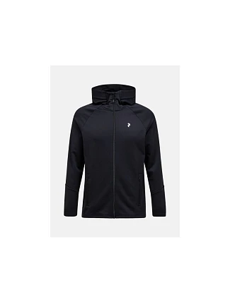 Mikina PEAK PERFORMANCE M Rider Essentials Zip Hood, čierna Mikina PEAK PERFORMANCE M Rider Essentials Zip Hood, čierna