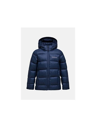Bunda PEAK PERFORMANCE Jr Frost Down Puffer Jacket, tmavomodrá Bunda PEAK PERFORMANCE Jr Frost Down Puffer Jacket, tmavomodrá