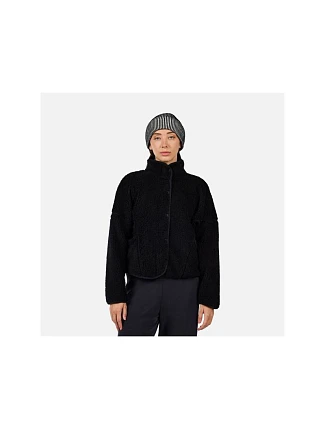 Dámska mikina ROSSIGNOL W ALLTRACK SNAP SHERPA JKT, čierna