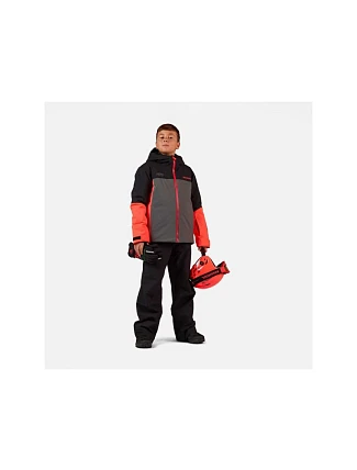 Detská lyžiarska bunda ROSSIGNOL Jr Hero Velika Insulated Jkt, čierna