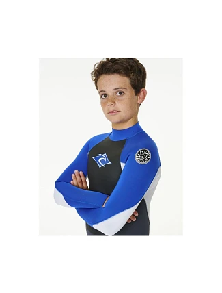 Neoprénový oblek na surfovanie RIP CURL Kids Omega 4/3 Gb, modro-modrý Neoprénový oblek na surfovanie RIP CURL Kids Omega 4/3 Gb, modro-modrý