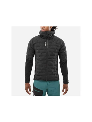 Pánska lyžiarska bunda MILLET M MHITE HYBRID HOODIE, čierna Pánska lyžiarska bunda MILLET M MHITE HYBRID HOODIE, čierna