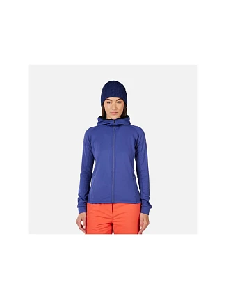 Dámska mikina ROSSIGNOL W Mid Layer Thin Fz, modrá Dámska mikina ROSSIGNOL W Mid Layer Thin Fz, modrá