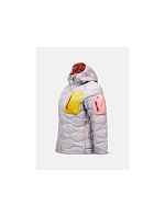 Dámska péřová bunda PEAK PERFORMANCE, model Helium Utility Down Hood Jacket, farba sivá Dámska péřová bunda PEAK PERFORMANCE, model Helium Utility Down Hood Jacket, farba sivá