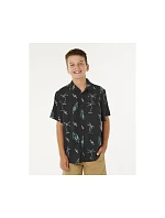 Chlapčenská košeľa RIP CURL Eternal Shred Ss Shirt-Boy, čierna Chlapčenská košeľa RIP CURL Eternal Shred Ss Shirt-Boy, čierna