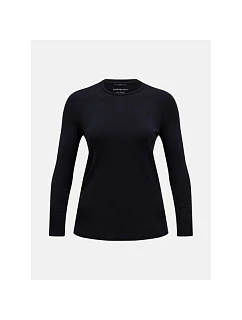 Termotriko PEAK PERFORMANCE Magic Crew Wool-blend Baselayer Women, čierne