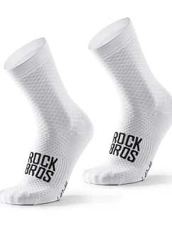 Cyklistické ponožky Rockbros 49210016001 ROAD TO SKY 43–46 cm – biele