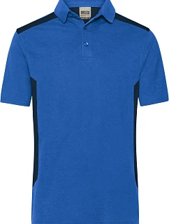 Daiber JN 1826 Pánske pracovné polo tričko z piké „Strong“ 02.1826 kráľovská modrá/námorná modrá