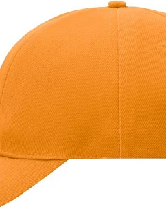 Daiber MB 609 6-panelová vystužená čiapka s kšiltom 03.0609 oranžová