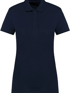 Kariban PK 201 Dámske strečové polo tričko z materiálu Supima® s piké vzorom 20.0201 tmavomodrá