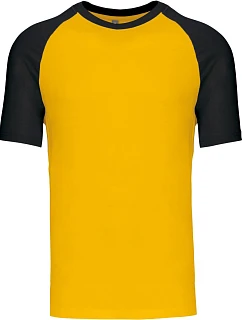 Kariban K 330 Baseballové tričko 20.K330 žlté/čierne