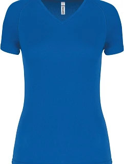 Kariban ProAct PA 477 Dámske športové tričko s výstrihom do V 20.P477 aqua blue