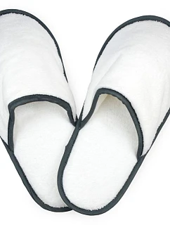 The One Towelling Slippers Froté papuče 48.1026 biela/antracitová