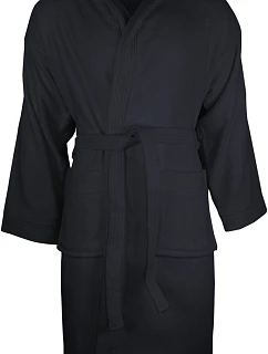 The One Towelling Velour Bathrobe Župan s kapucňou 48.1043 antracit