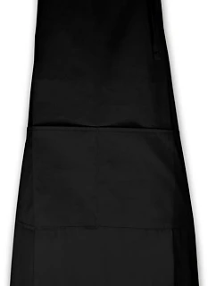 The One Towelling Apron Zásterka s náprsenkou 48.1048 čierna
