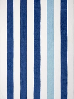 The One Towelling Towel Stripe Plážová osuška „Stripe“ 48.1056 tmavomodrá/svetlomodrá