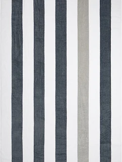 The One Towelling Plážový uterák „Stripe“ 48.1056 antracitová/svetlosivá