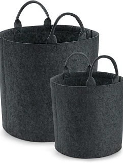 BagBase BG 728 Plstený úložný košík 52.0728 uhlovo-melírovaný