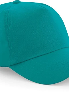 Beechfield B 10 5-panelová čiapka s kšiltom „Original“ 53.0010 smaragdová