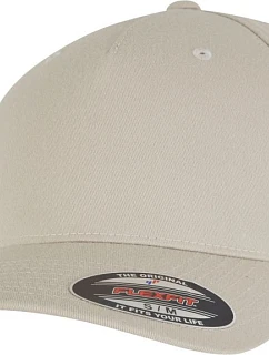 Flexfit 6560 – 5-panelová čiapka Flexfit 55.6560 béžová