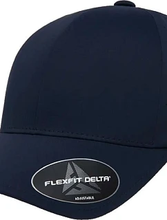 Flexfit 180AP 6-panelová čiapka s laserovo vyrezávaným štítom „Delta“ 55.80AP, tmavomodrá