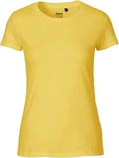 Neutral O 81001 Dámske tričko z bio bavlny 77.8101 žlté