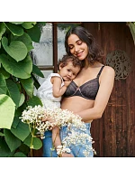 Dojčiaca podprsenka Fleur s kosticami 5053 antracitová - Anita Maternity