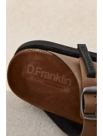 Pánske kožené papuče s prackami D.Franklin DFSH407017 Brown Pánske kožené papuče s prackami D.Franklin DFSH407017 Brown