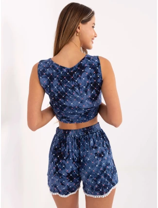 Šortky AT SN 2501A.02 tmavo modrá