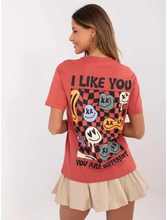 Tričko D12022AC02645E coral