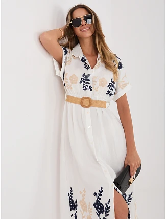 Šaty IR SK 2689 1.88 biela a tmavomodrá Šaty IR SK 2689 1.88 biela a tmavomodrá