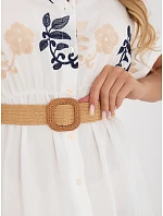 Šaty IR SK 2689 1.88 biela a tmavomodrá Šaty IR SK 2689 1.88 biela a tmavomodrá