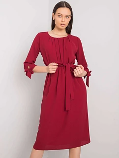 Šaty LK SK 507843.12P v bordovej farbe