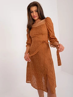 Šaty LK SK 509372.45 svetlohnedé