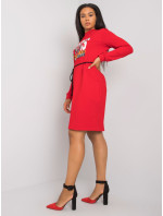 Červené bavlnené šaty od Lareen