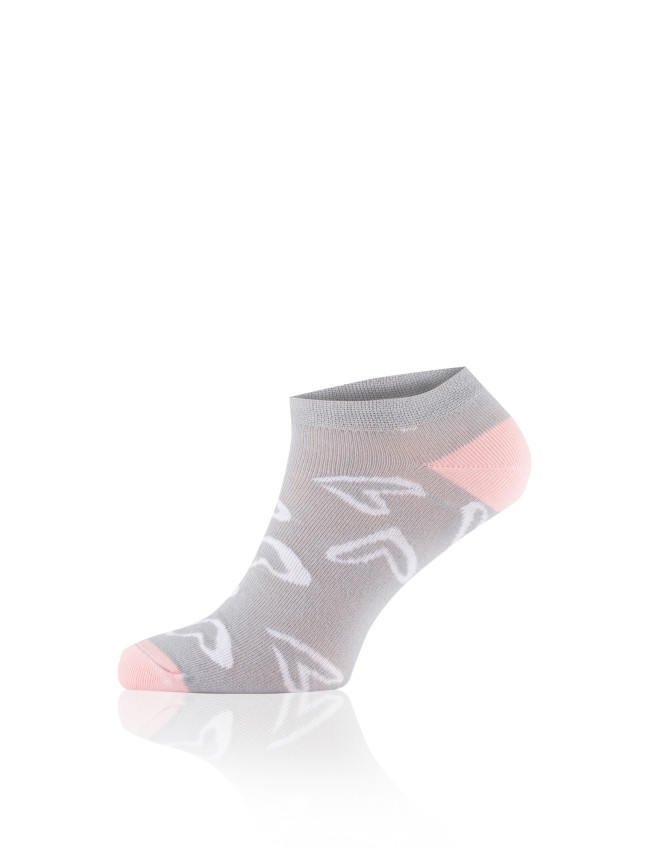 PonožkyS NOELIA - sivá/ružová