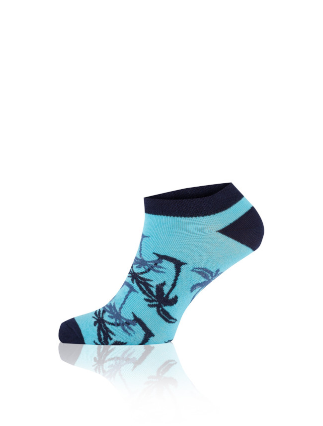 PALEROS členkové ponožky - tmavomodré/tyrkysové