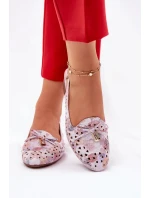Dámske perforované baleríny s otvorenou pätou Navinnia - viacfarebné