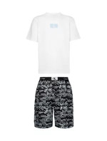 Spodné prádlo Pánske pyžamo S/S SHORT SET 000NM2431EN1N - Calvin Klein