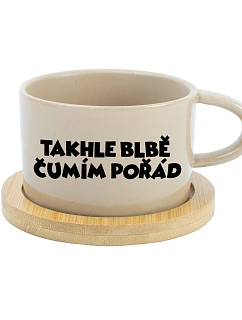 I'M SO BAD I'M LOOKING AWAY - krémový pohár na makrónky 200 ml